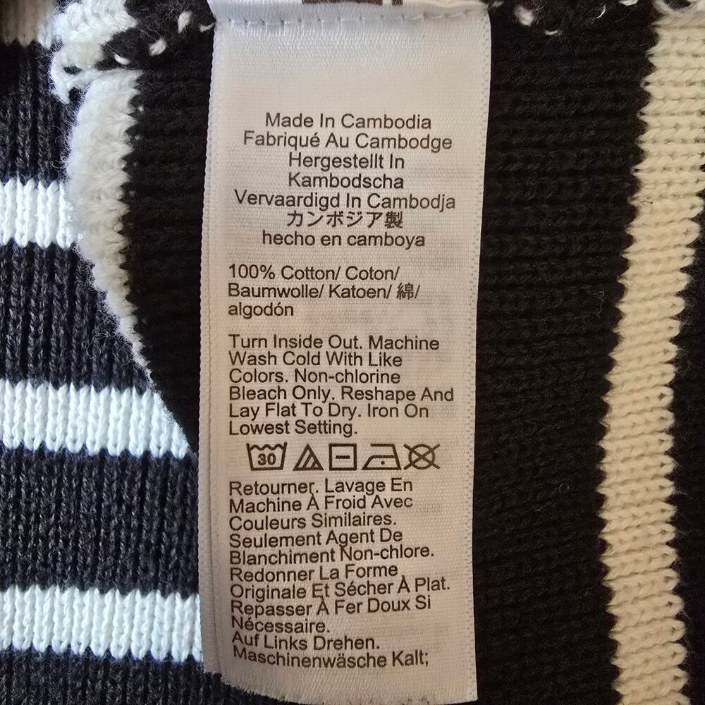 J. Crew Emilie Stripe Sweater 100% Cotton Lady Jacket - Picture 8 of 12